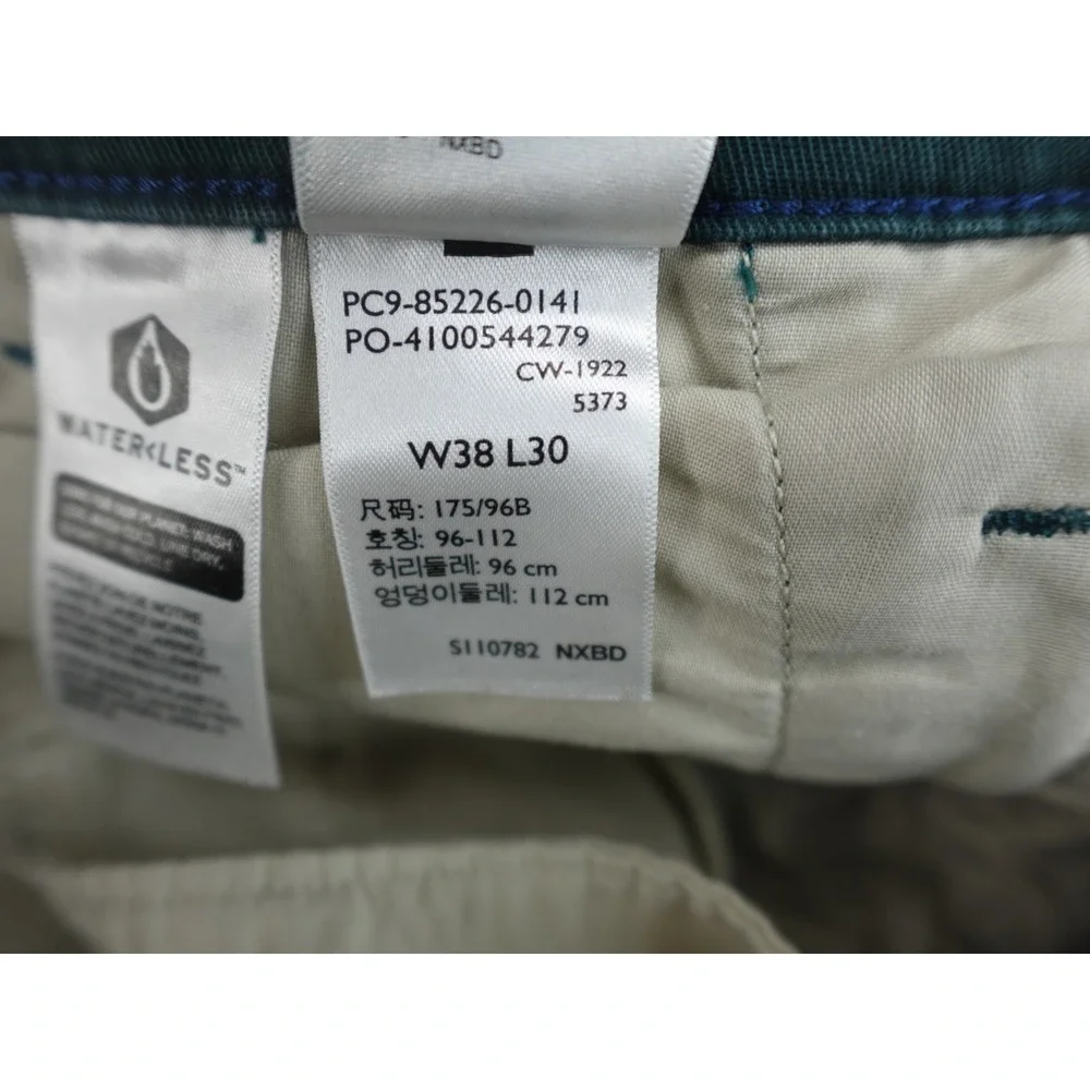 Levi's XX Chino Shorts Mens‎ W38 Green Good Cut Off Raw Hem Standard Taper 85226